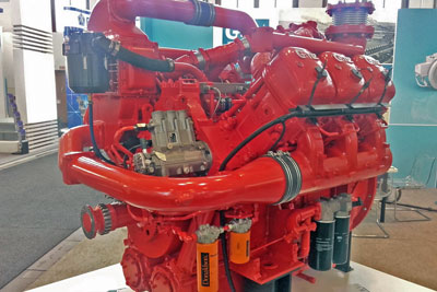 HEINZMANN Common-Rail-System auf Dieselmotor GANZ 6 GM / HEINZMANN Common Rail system on GANZ 6 GM diesel engine
