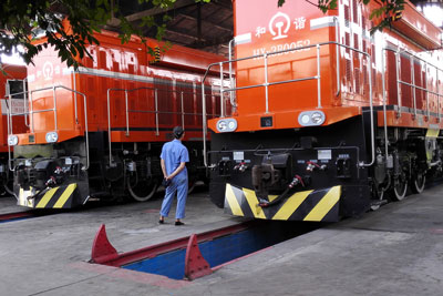  HXN3B Lokomotive ausgestattet mit DARDANOS Magnetventilsteuerung MVC 01-20 von HEINZMANN