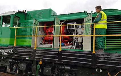 GANZ 6 engine applied on a Bo-Bo locomotive