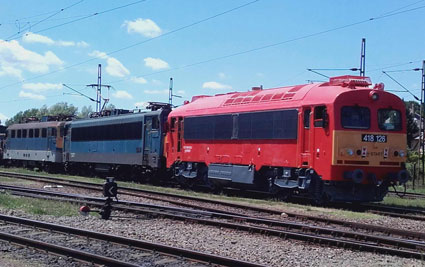 Locomotive DHM-7 of the Hungarian National Railway Company 