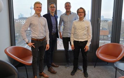 The PLEV founders with Markus Gromer 